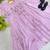 Lavender chanderi embroidered anarkali set
