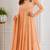 Peach chanderi embroidered anarkali set