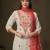 Off-white cotton poly embroidered kurta set