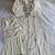 White cotton poly embroidered kurta set