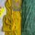 Dark-yellow silk blend embroidered kurta set