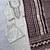 Cream cotton poly embroidered kurta set