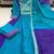 Teal chanderi embroidered kurta set