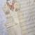 Cream silk blend embroidered kurta set