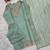 Sea-green silk blend embroidered kurta set