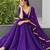 purple silk blend plain traditional lehenga choli upto 42