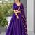 purple silk blend plain traditional lehenga choli upto 42