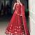 red chanderi printed traditional lehenga choli upto 42