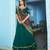 teal green silk blend embroidered traditional lehenga choli