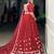 red chanderi printed traditional lehenga choli upto 42