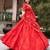 red georgette embroidered traditional lehenga choli upto 42