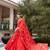 red georgette embroidered traditional lehenga choli upto 42
