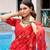 red georgette embroidered traditional lehenga choli upto 42