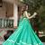 sea green cotton poly printed traditional lehenga choli upto 42