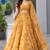 yellow organza printed traditional lehenga choli upto 42