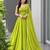 green cotton poly embroidered traditional lehenga choli upto 42