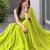 green cotton poly embroidered traditional lehenga choli upto 42