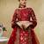 red silk blend embroidered traditional lehenga choli upto 43
