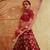 red silk blend embroidered traditional lehenga choli upto 43