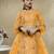 yellow silk blend embroidered traditional lehenga choli upto 43