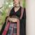 black crepe printed traditional lehenga choli upto 43