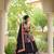 black crepe printed traditional lehenga choli upto 43