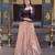peach viscose woven traditional lehenga choli upto 44