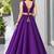purple silk blend plain traditional lehenga choli upto 42
