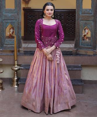 onion pink viscose woven traditional lehenga choli upto 44 4