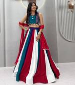 multicolor cotton poly plain traditional lehenga choli upto 44