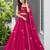 magenta georgette hand painted traditional lehenga choli upto 42