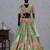 green silk blend embroidered traditional lehenga choli upto 43