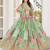 green silk blend embroidered traditional lehenga choli upto 43