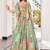 green silk blend embroidered traditional lehenga choli upto 43