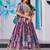 purple silk blend embroidered traditional lehenga choli upto 43