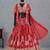 red silk blend embroidered traditional lehenga choli upto 43