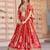 red silk blend embroidered traditional lehenga choli upto 43