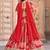 red silk blend embroidered traditional lehenga choli upto 43