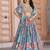 sky blue silk blend embroidered traditional lehenga choli upto 43