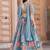 sky blue silk blend embroidered traditional lehenga choli upto 43