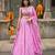 pink cotton poly printed traditional lehenga choli upto 42
