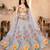 grey faux georgette embroidered traditional lehenga choli upto 42