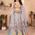 grey faux georgette embroidered traditional lehenga choli upto 42