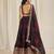 black organza embroidered traditional lehenga choli