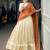 off white jacquard woven traditional lehenga choli