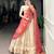 off white jacquard woven traditional lehenga choli