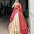 off white jacquard woven traditional lehenga choli