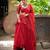 red georgette embroidered fashion lehenga choli upto 42