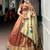 copper organza woven traditional lehenga choli