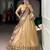 gold organza woven traditional lehenga choli